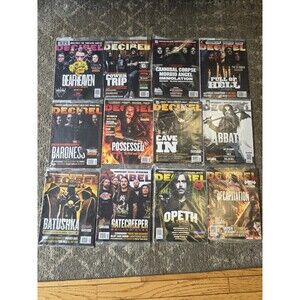 Huge Decibel Magazine Lot - 12 Issues - Includes Rare Flexi Discs 2019 New